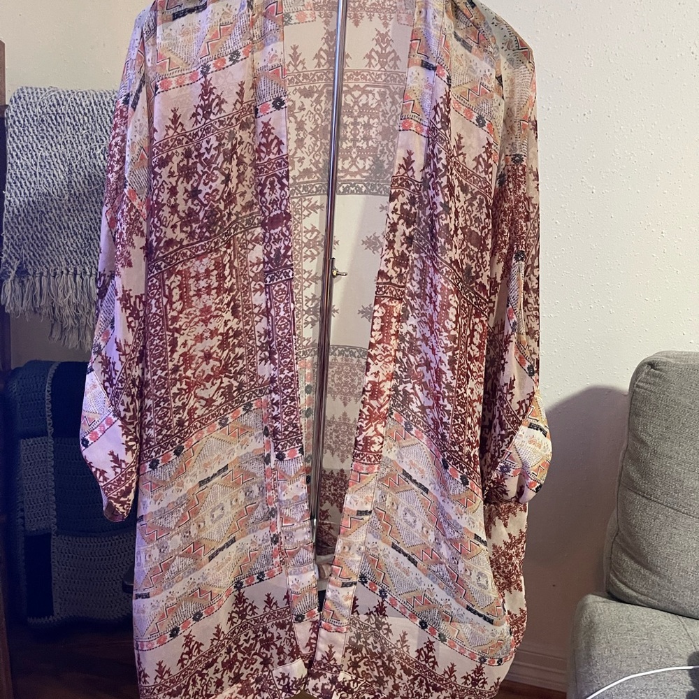 Mossimo Supply Co. Women's Patterned Kimono Cardigan